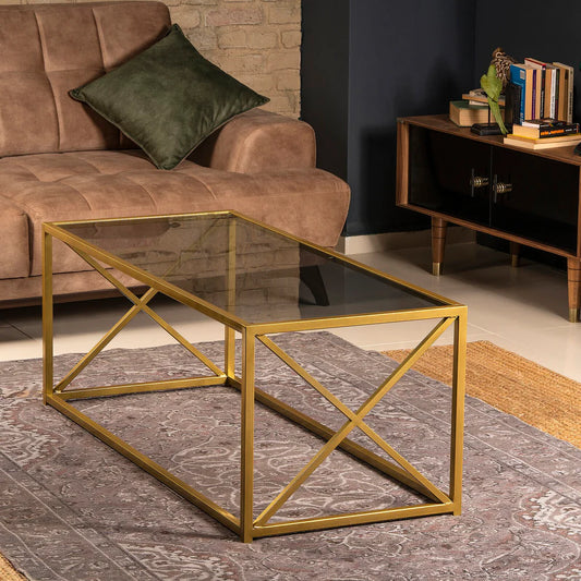 Coffee table 50 x 100 cm Multi-Colored CTS-69
