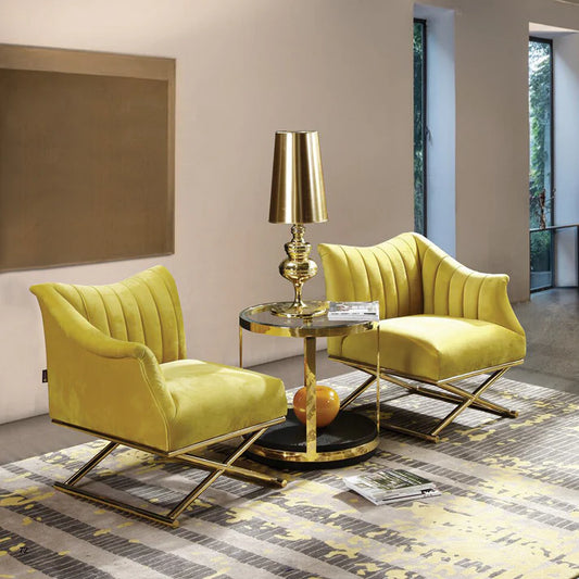 Chairs set 65 x 90 cm - multi colors - 2 pieces - KM24