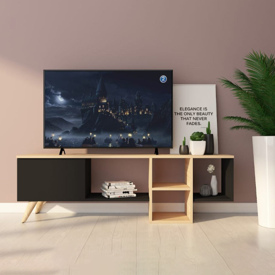 وحدة تلفزيون خشب إم دي إف - 150 × 30 × 45