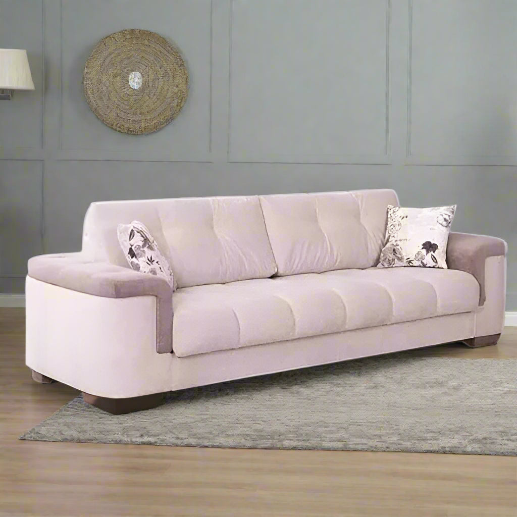 كنبة خشب زان - متعددة الألوان - 220 × 80 × 75 من بان هومز