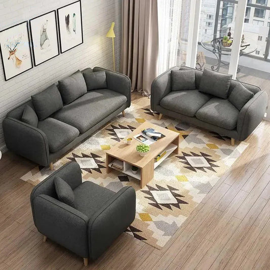 Beech wood sofa set - 3 pieces - SF96