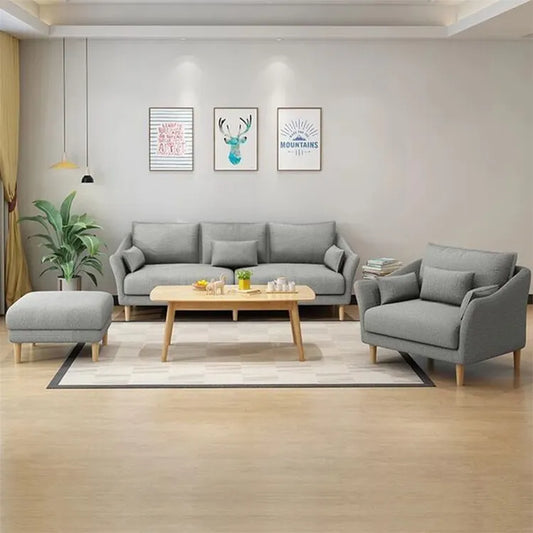 Beech wood sofa set - 3 pieces-SF27