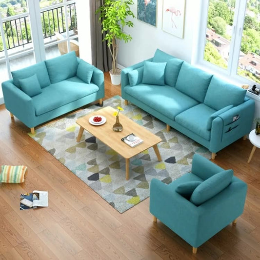 Beech wood sofa set - 3 pieces-SF01