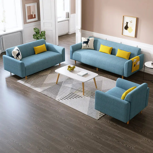 Beech wood sofa set - 3 pieces-SF35