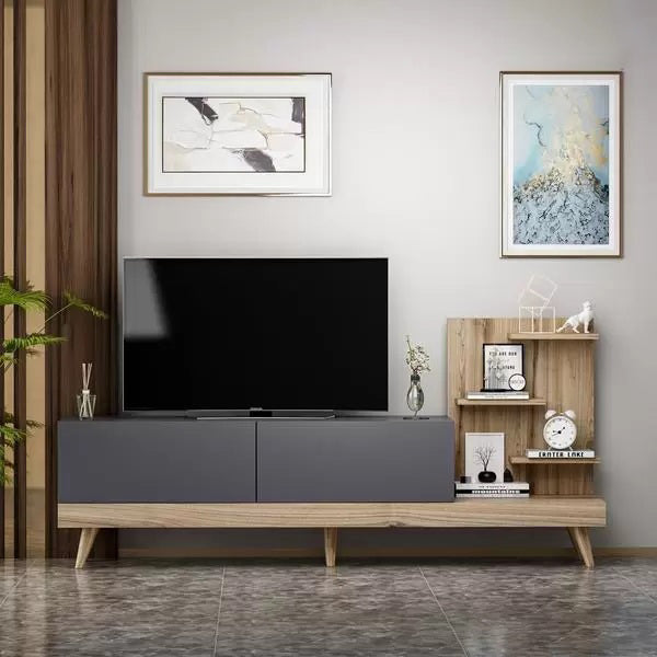 وحدة تلفزيون خشب إم دي إف - 180 × 35 × 80