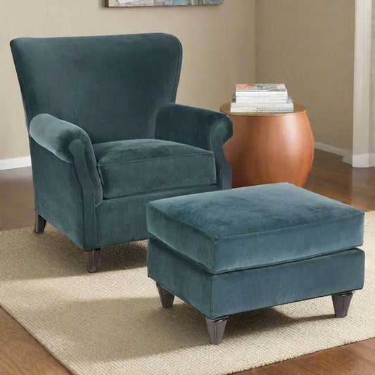 Chair and pouf - chair 75 x 75 cm - pouf 50 x 60 cm - FD188