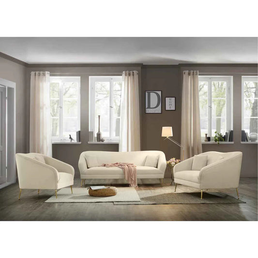 Beech wood sofa set - 3 pieces - QM37