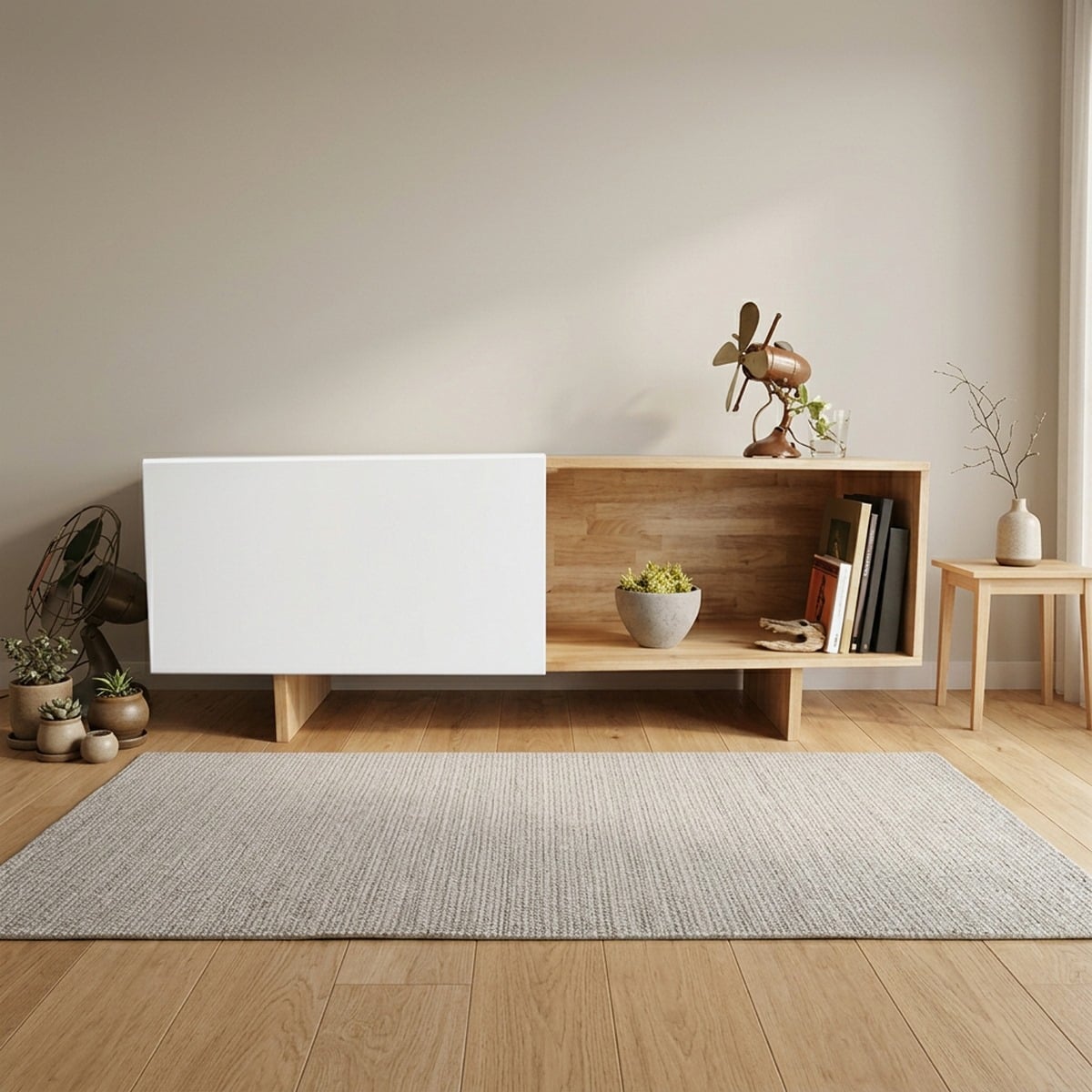 وحدة تلفزيون خشب إم دي إف - 120 × 30 × 45 من بان هومز