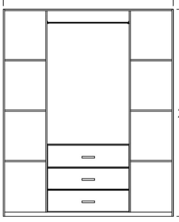 Multi-size and multi-colored wardrobe-TOP-71