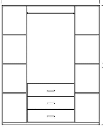 Multi-size and multi-colored wardrobe-TOP-71