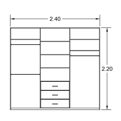 Multi-size and multi-colored wardrobe-TOP-70