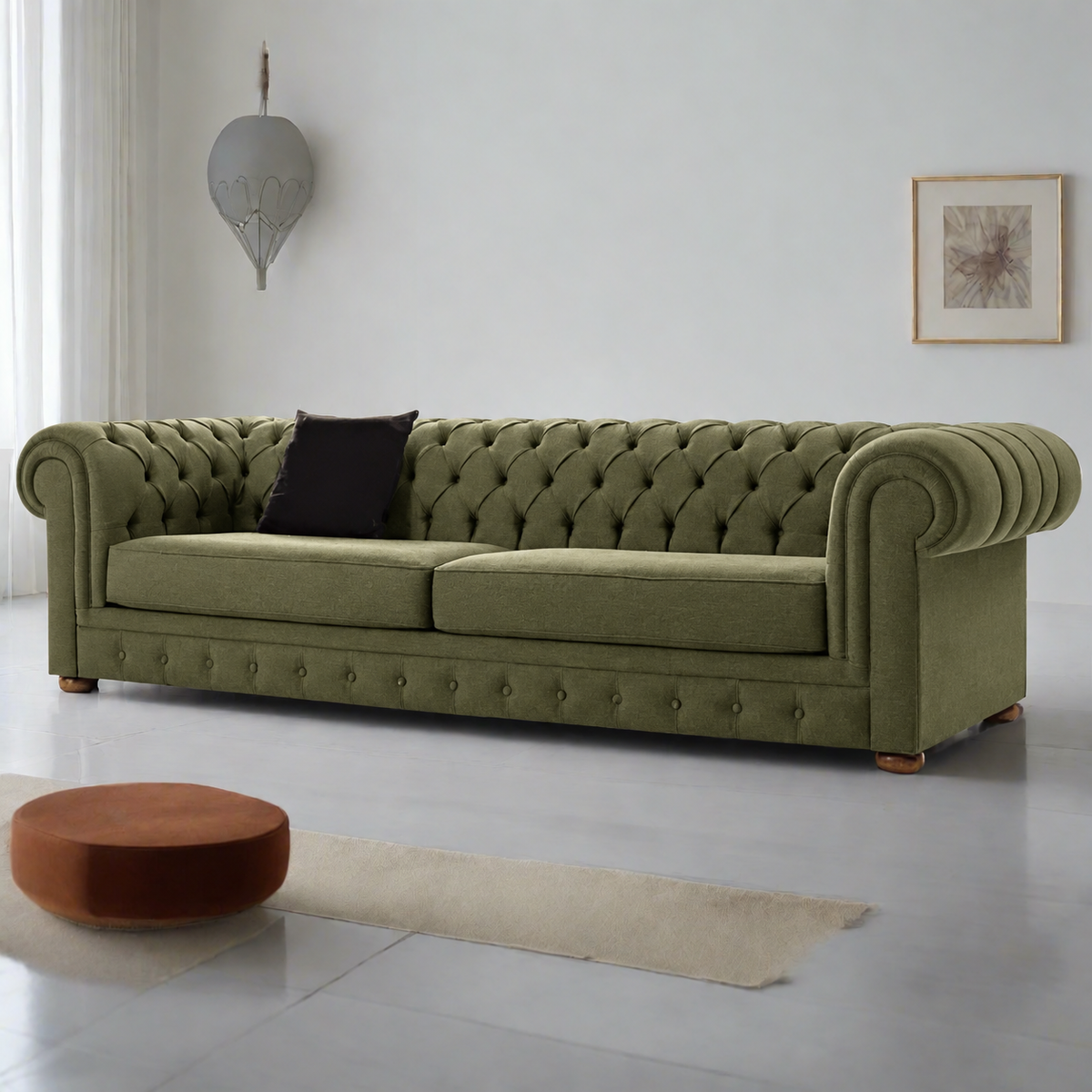 Sofa-167 - أخضر زيتي