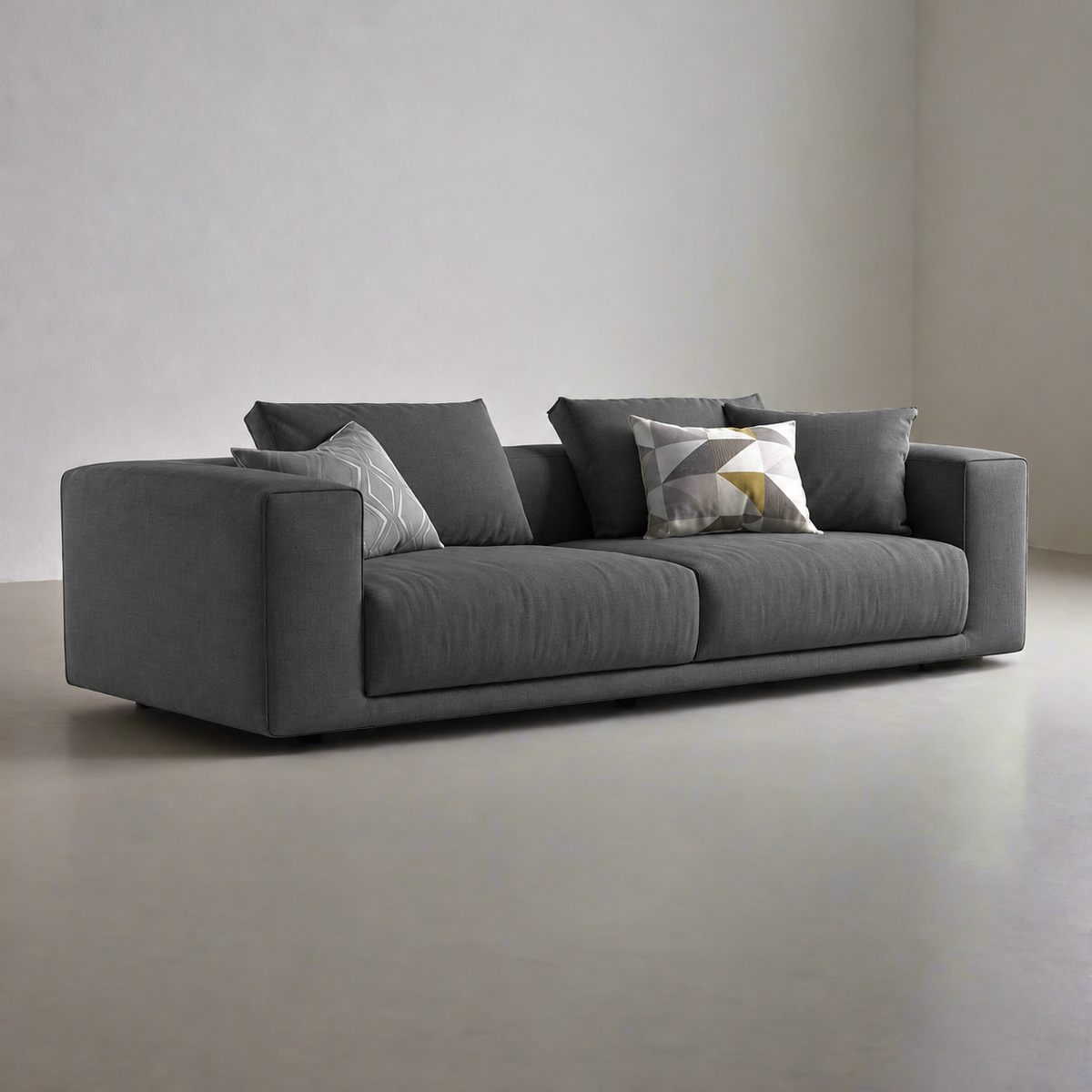 Sofa-160 - رمادي غامق