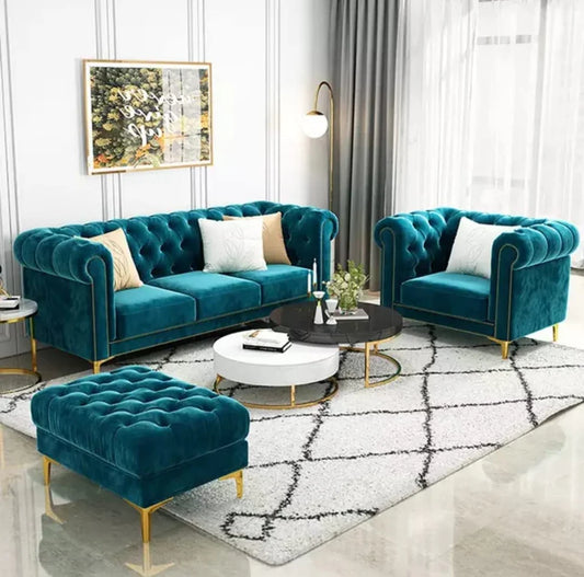 Beech wood sofa set - DCO324