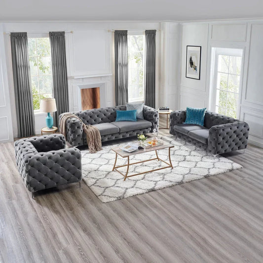 Beech wood sofa set - DCO331