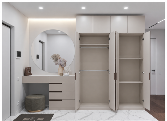 دريسنج وتسريحة - 260 × 230 × 50 - التقسيمة الداخلية