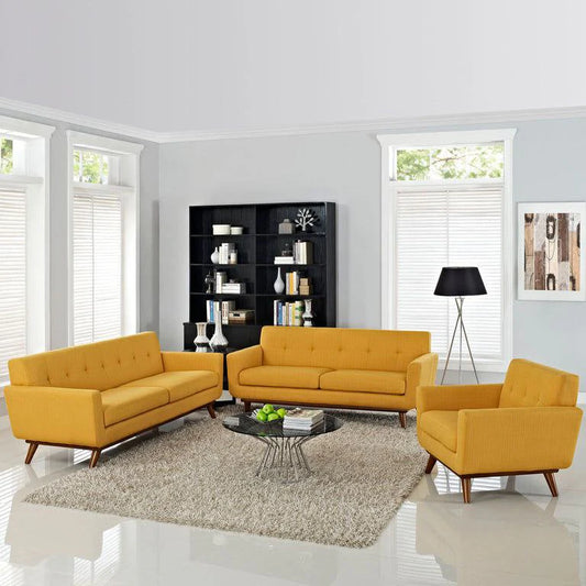 Beech Wood Sofa Set - 3 Pieces - KM243