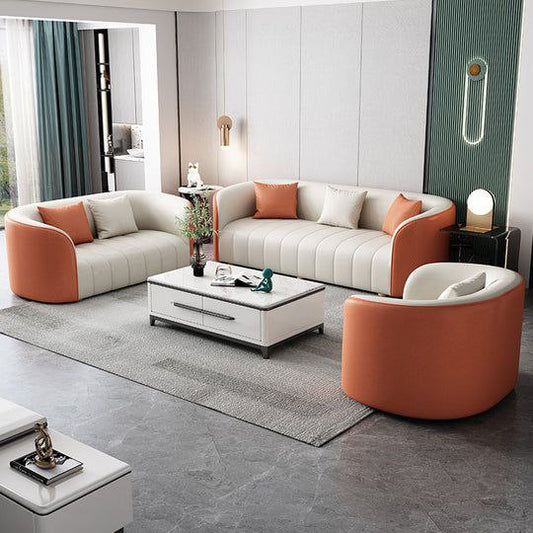 Beech Wood Sofa Set - 3 Pieces - KM233