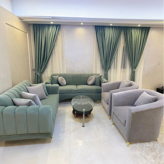 Beech wood sofa set - 4 pieces - EL25