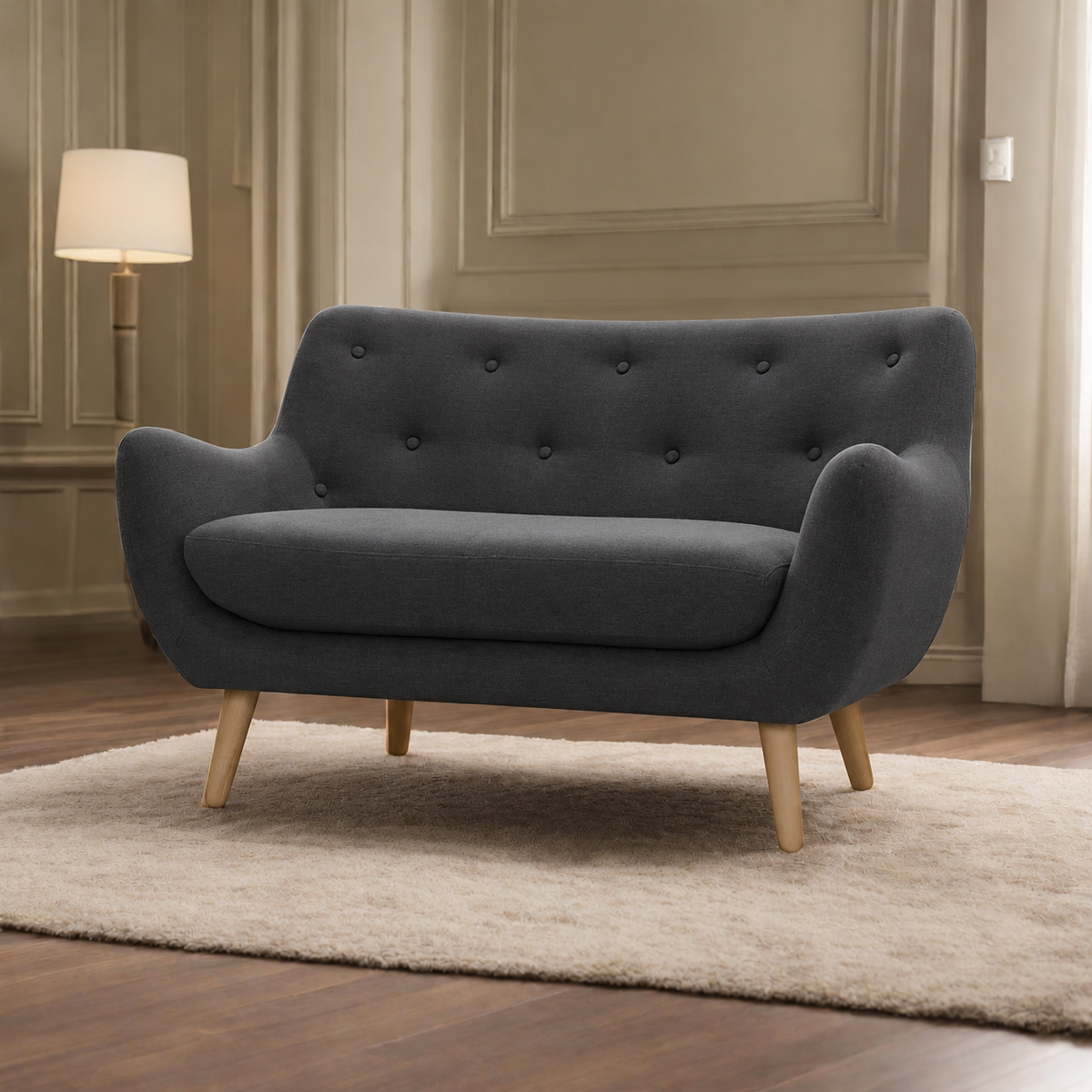 Sofa-332 - رمادي غامق