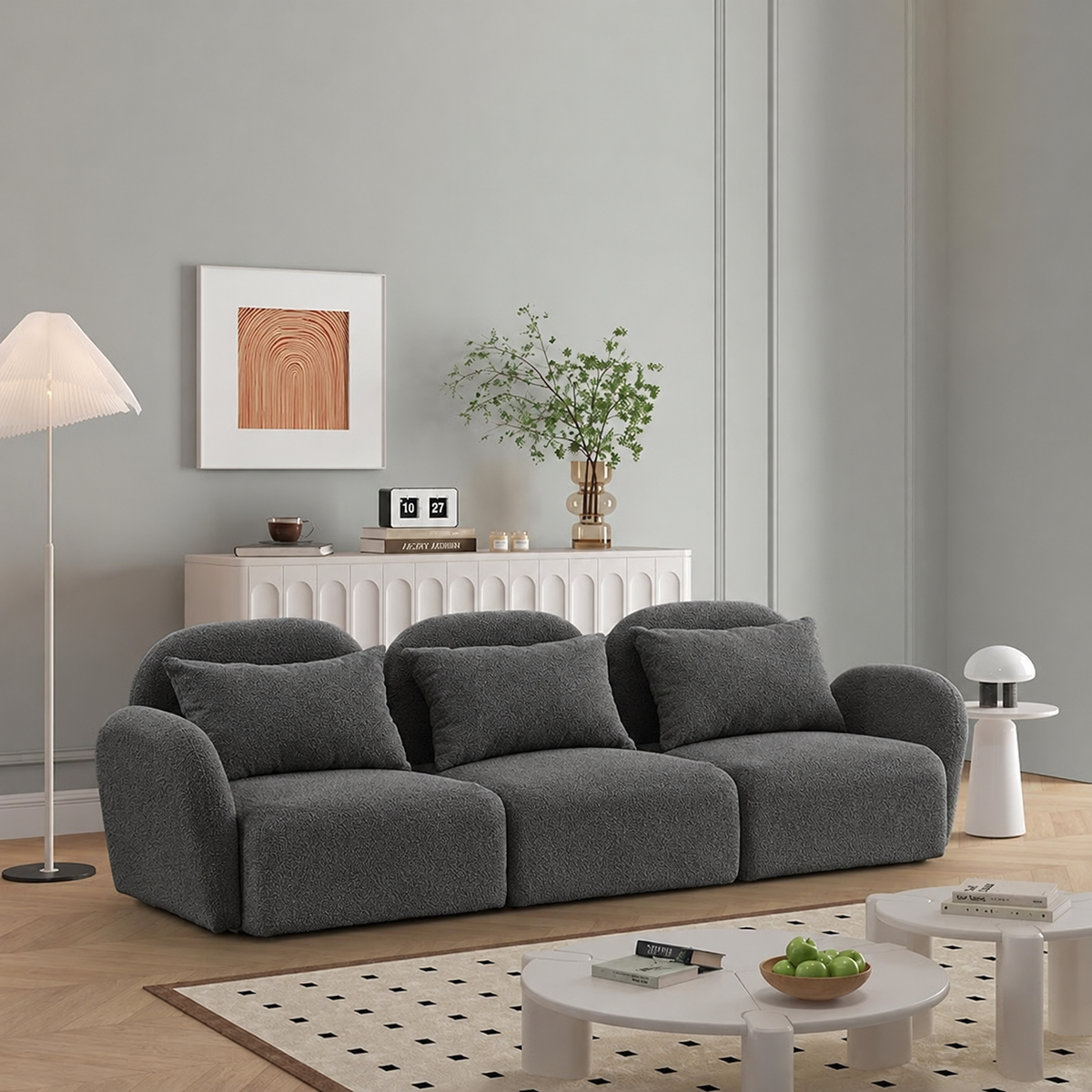 Sofa-578 - رمادي غامق