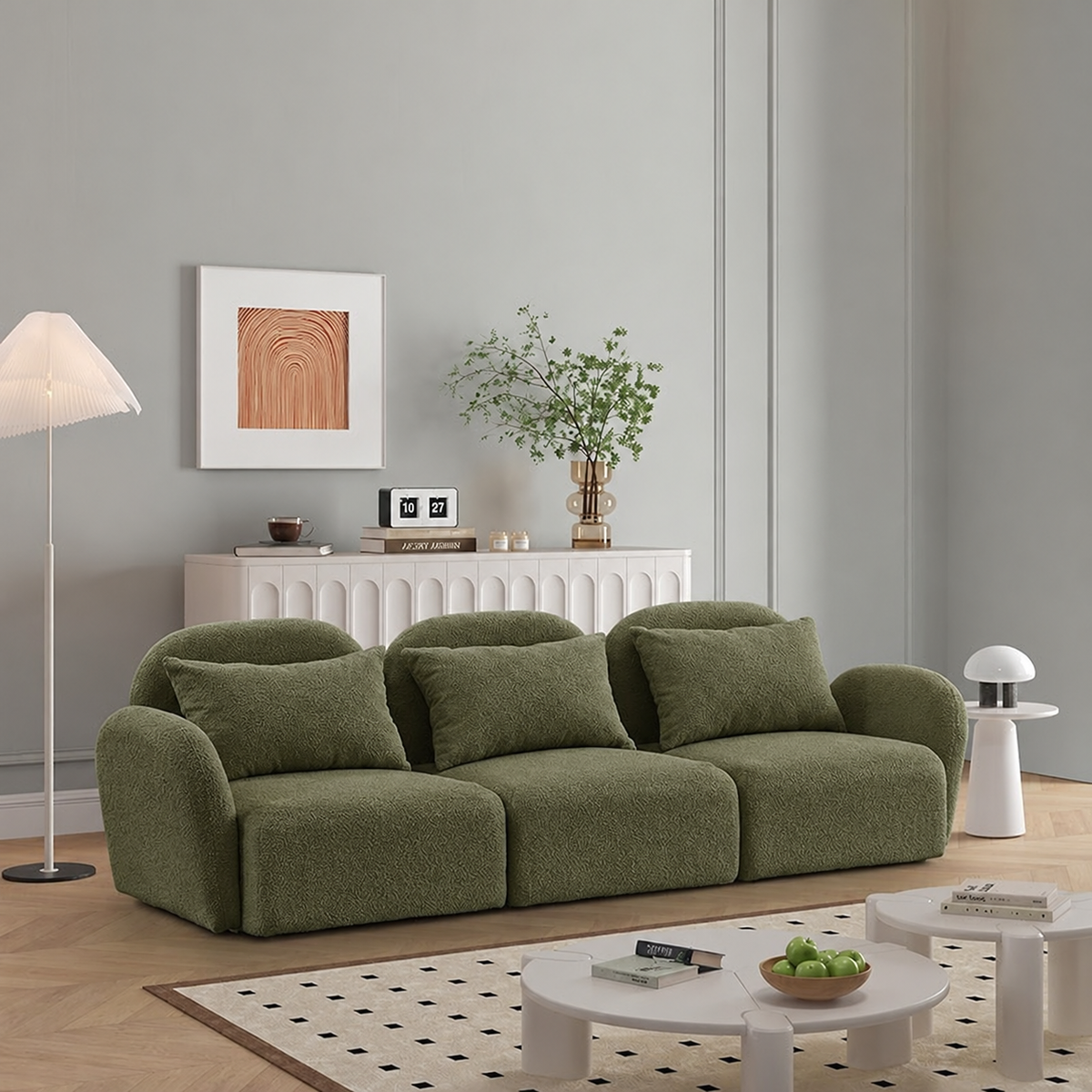 Sofa-578 - أخضر زيتي