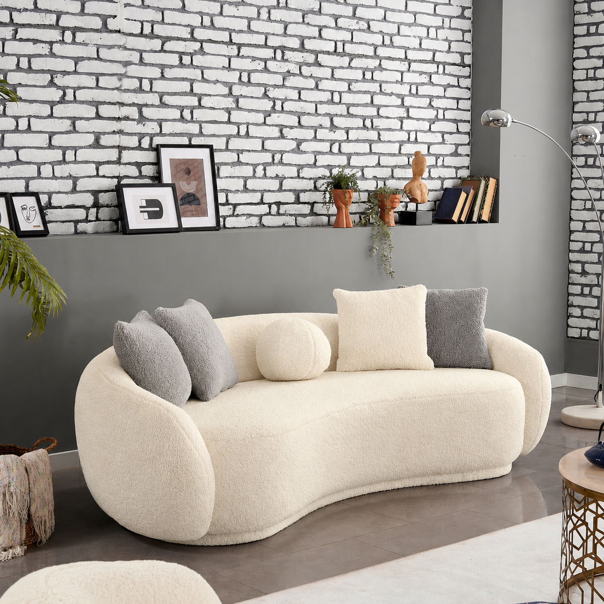 Sofa-586 - أوف وايت