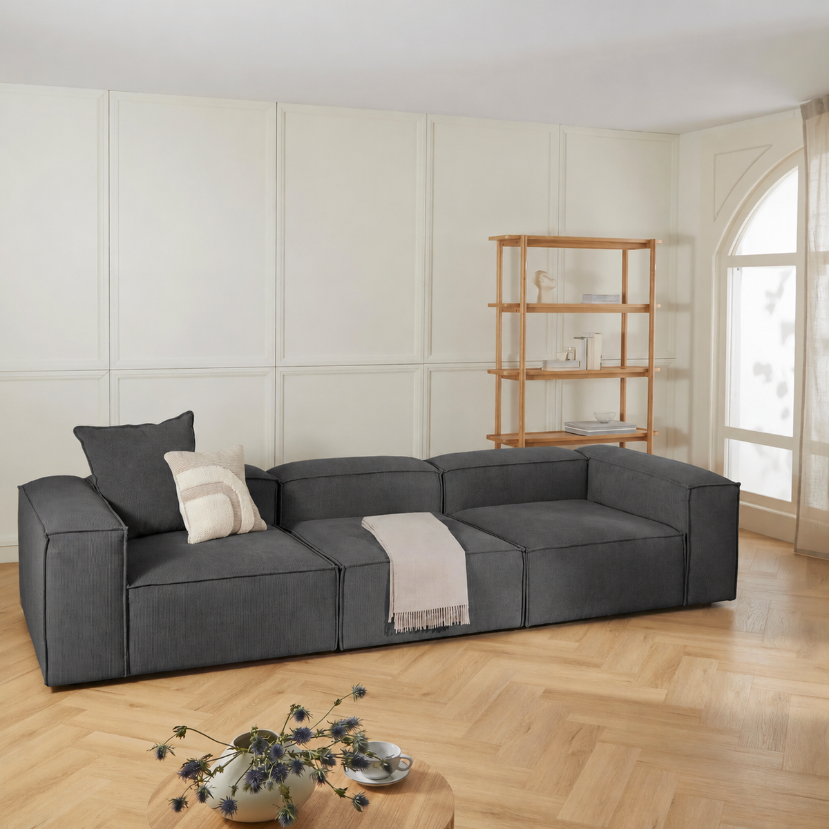 Sofa-587 - رمادي غامق