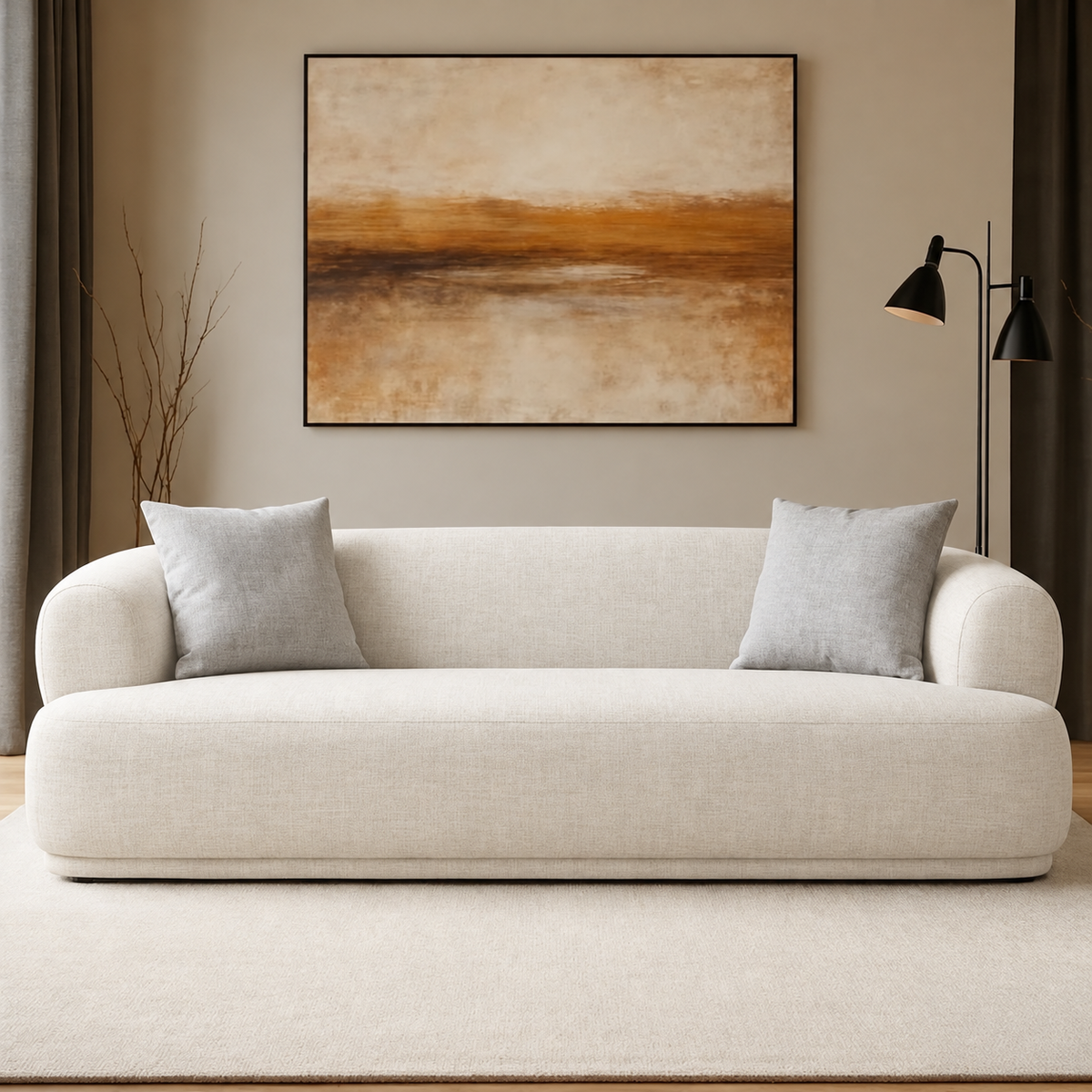 كنبة Sofa-701 - أوف وايت