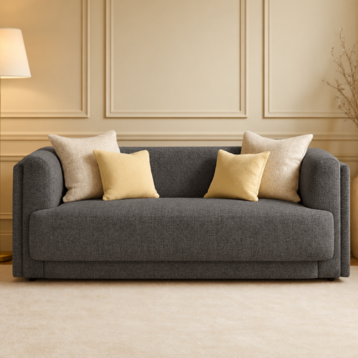 كنبة Sofa-704 - رمادي غامق