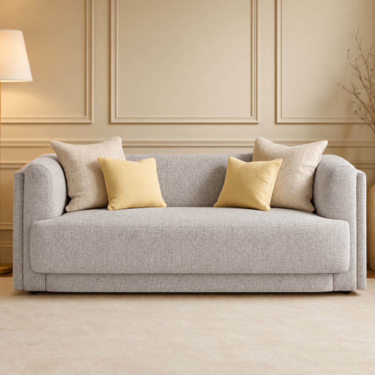 كنبة Sofa-704 - رمادي فاتح