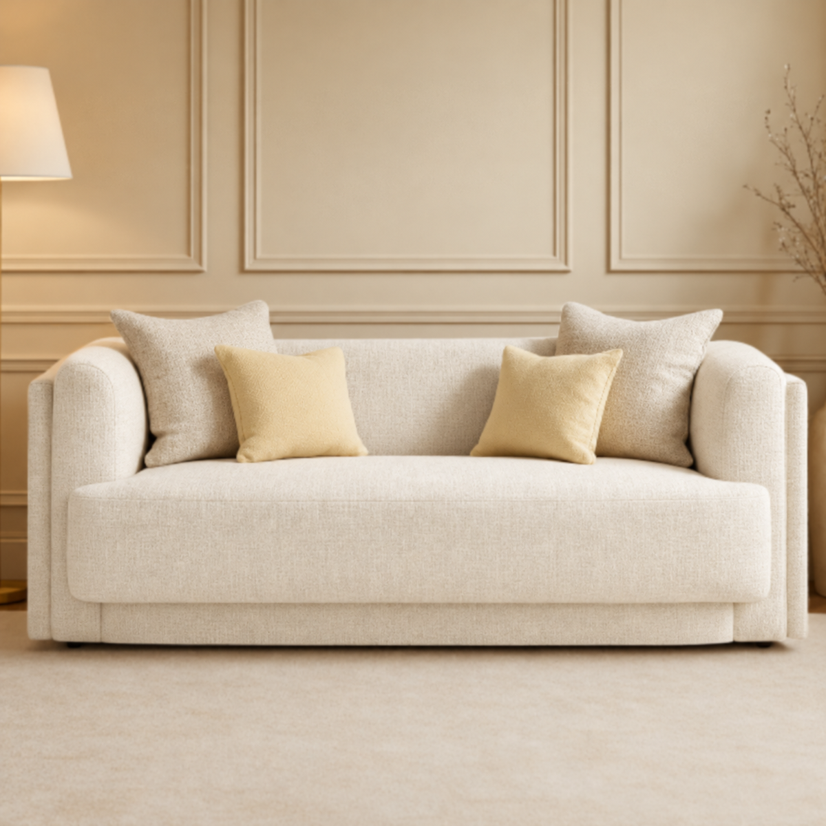 كنبة Sofa-704 - أوف وايت