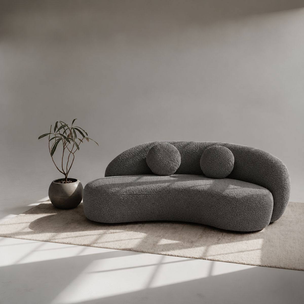 كنبة Sofa-706 - رمادي غامق