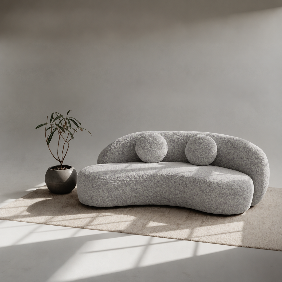 كنبة Sofa-706 - رمادي فاتح